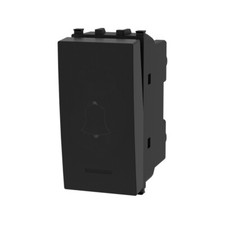 Pulsante Campanello 16A nero