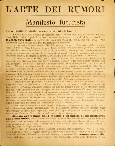 Manifesto futurista l arte - manifesto,