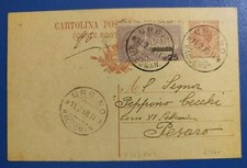 1918 intero postale c.10 +