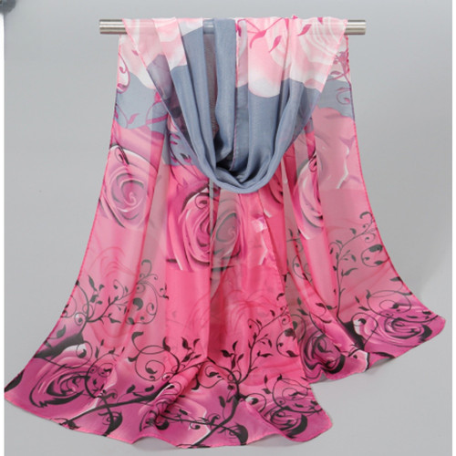 Sciarpa chiffon fantasia