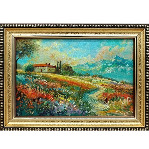 Dipinto olio natura estiva