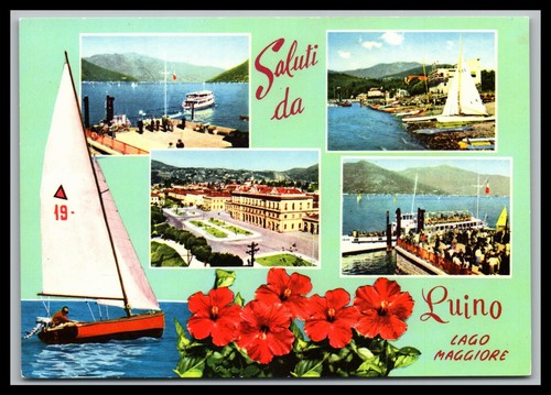 Cartolina luino lago - luino, /
