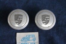 PORSCHE LOGO COPRIMOZZO COPPE RUOTA 2 PZ HUBCAP  WHEELS USATO