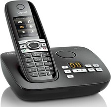 TELEFONO FISSO GIGASET CORDLESS C610A NERO - CON SEGRETERIA TELEFONICA DECT ECO