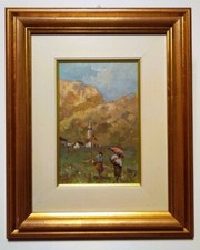 Eugenio Gignous, olio su tela