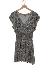 LIU JO Abito stile impero Donna Abito Taglia IT 38 marrone-nero-bianco