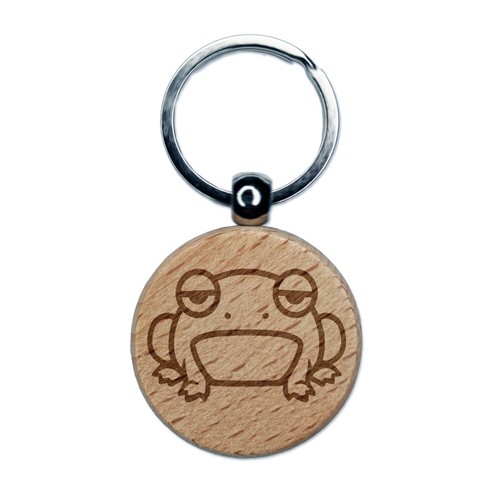 Portachiavi tondo legno - portachiavi,