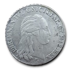 Napoli bellissima piastra 120 grana 1796 Ferdinando IV Borbone