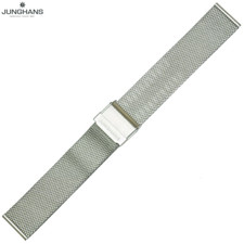 Cinghia di ricambio Junghans Max Bill 18 mm cinturino in metallo originale nuova