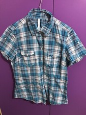 Camicia Turchese Taglia L Usata 1 Volta Donna Ragazza Bambina Estate