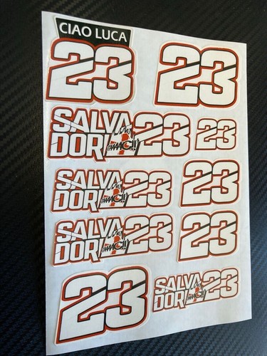 Luca salvadori moto adesivo - salvadori,