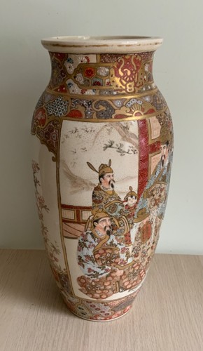 Vaso giapponese grande satsuma - vaso,