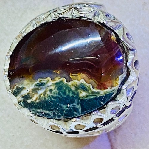 Anello uomo argento 925 - anello, agata