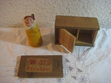 Antico oggetto/giocattolo antico scherzo clown/Arlecchino W375 Dresda da collezione