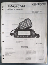 Kenwood TM-G707A/E Manuale di