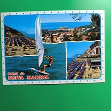 SALUTI DA  DEIVA MARINA - SPIAGGIE SERF  CARTOLINA A COLORI USATA VIAGGIATA  