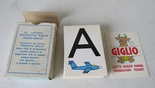 LETTERE ALFABETO PUBBLICITARIE LATTERIE RIUNITE  ( RE ) PRODOTTI GIGLIO ANNI 70
