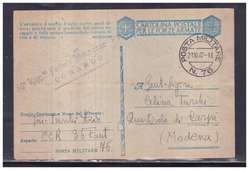 Timbro ww2 posta militare - timbro,