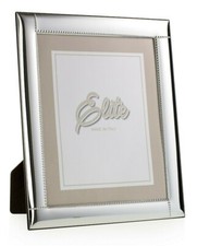 CORNICE PORTAFOTO IN ARGENTO  PORTA FOTO  RETRO LEGNO BIANCO E 1019 10x15