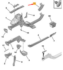 Gamba telaio posteriore destra