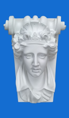 Capitello mensola gesso - capitello-mensola, in