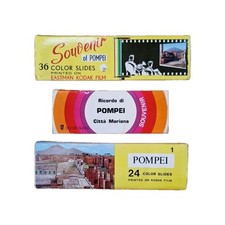 Diapositive Vintage Anni '60 - POMPEI - 72 Pz COLOR Slides Souvenirs Kodak