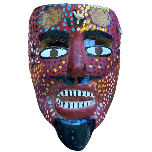 Piccola maschera legno diavolo