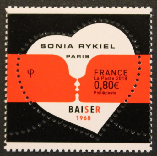 Timbre france coeur - france, sonia