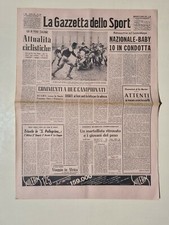 GAZZETTA DELLO SPORT 16 APRILE 1958 VAN DAELE - PETRARCA FIAMME ORO RUGBY