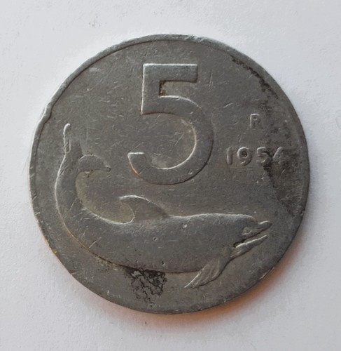 Moneta lire delfino - moneta,