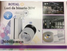 FARO LUCE LED DA BINARIO 30W
