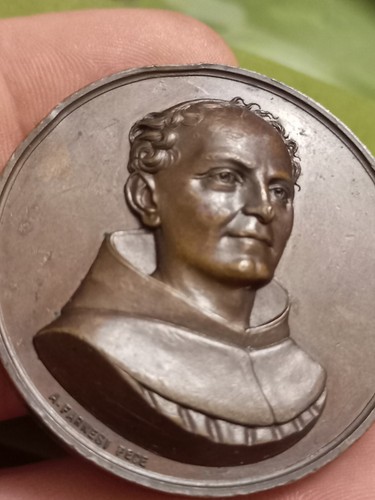 Milano medaglia padre agostino - medaglia,