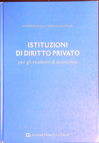 Istituzioni diritto privato - istituzioni,