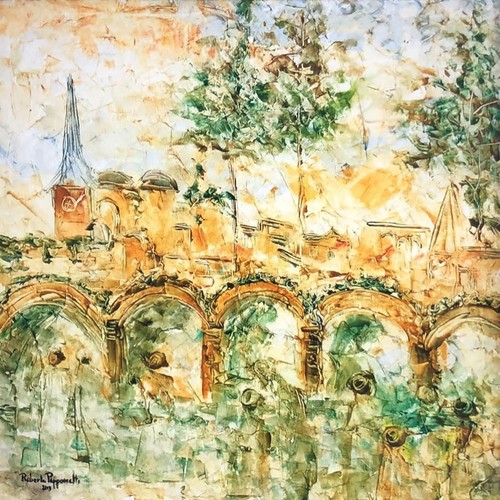 Dipinto olio stucco - dipinto,