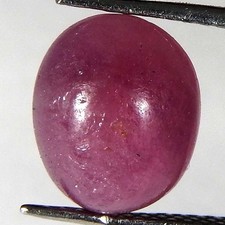 Anello cabochon ovale rubino