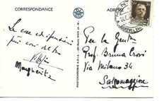 1942 MENTONE OCCUPAZIONE ITALIANA CARTOLINA X  SALSOMAGGIORE