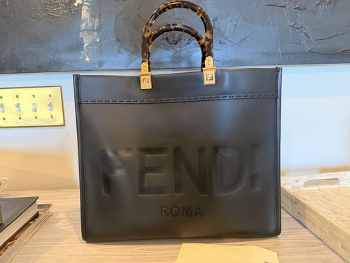Borsa donna fendi roma nera - fendi,
