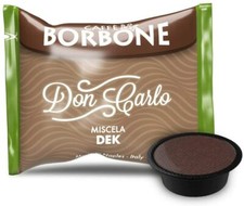100 Capsule caffè Borbone DON CARLO DEK compatibili A MODO MIO