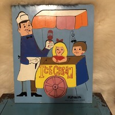 Puzzle in legno uomo gelato