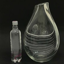 LIVIO SEGUSO VETRI D'ARTE SEGUSO GRANDE IMPONENTE VASO ANNI 70 FIRMATO ALLA BASE