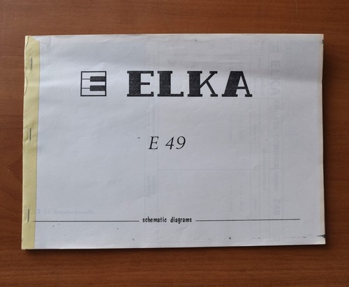 Elka e49 service manual - e49,