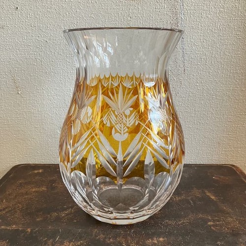Vaso vetro cristallo taglio - in,