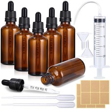 6 Pezzi 50 ml Boccette Vetro