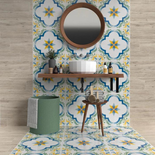 Pavimento decorato santa - pavimento,