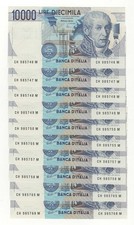 10000 LIRE VOLTA DECR 1984