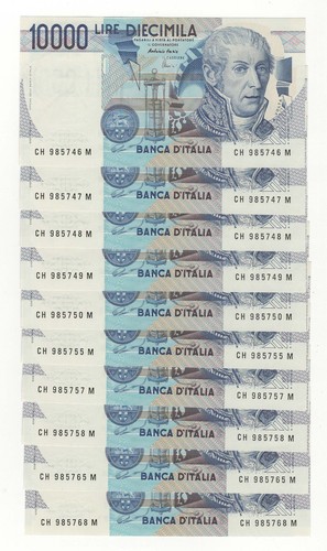 10000 lire volta decr 1984 - 10000,