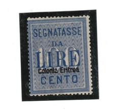 ITALIA 1903 ERITREA SEGNATASSE