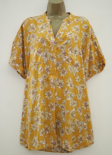 Camicia senape floreale - m&s,