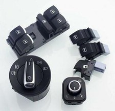 KIT PULSANTIERA  FARI VW GOLF 5 6 PASSAT TIGUAN TOURAN 5ND941431 - CROMO -