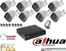 KIT VIDEOSORVEGLIANZA DVR DAHUA 8 CH 5MP 8 TELECAMERE AHD HARD DISK 2TB IP CLOUD